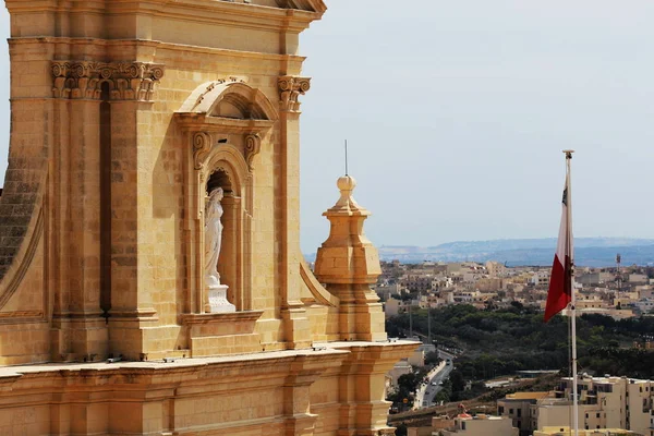 Luftaufnahme Der Stadt Victoria Oder Rabat Und Fragment Der Gozo — Stockfoto