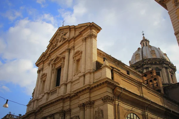 Roma Portale Barocco Della Chiesa Basilica Sant Andrea Della Valle — Foto Stock