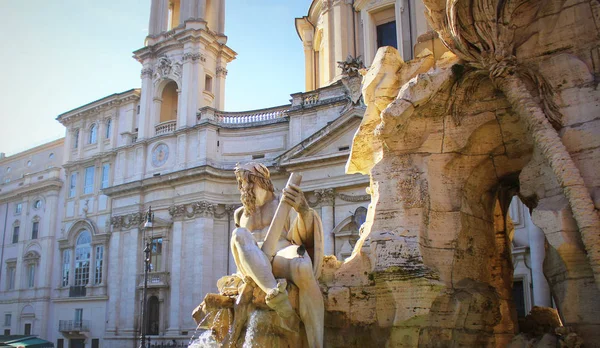 Rom Dezember 2018 Piazza Navona Rom Piazza Navona Ist Ein — Stockfoto