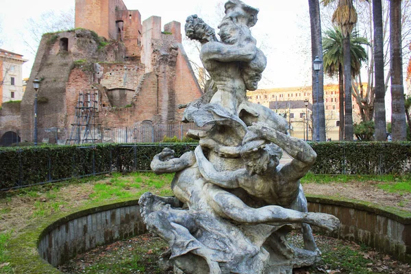 Brunnen Del Giardino Auf Der Piazza Vittorio Städtischen Park Giardini — Stockfoto