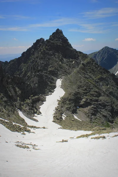 Alti Tatra panorama con neve in montagna, Slovacchia — Foto Stock