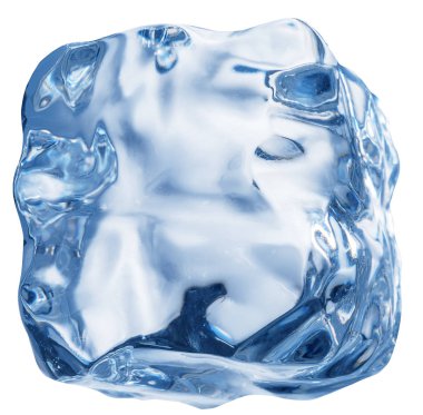 Ice cube. Makro vurdu. Dosyada, kırpma yolu.