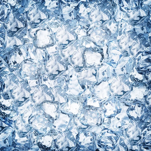 Perfect Ice Cube Background Top View — Stock Photo, Image