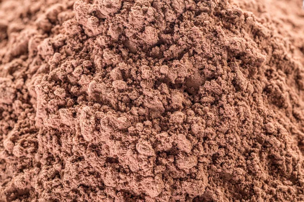 Cocoa powder or carob powder close-up.