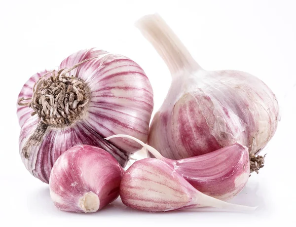 Garlic Bulb Garlic Cloves Isolated White Background — Stock Photo, Image