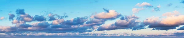 Panorama Beautiful Cloudscape Nature Background — Stock Photo, Image