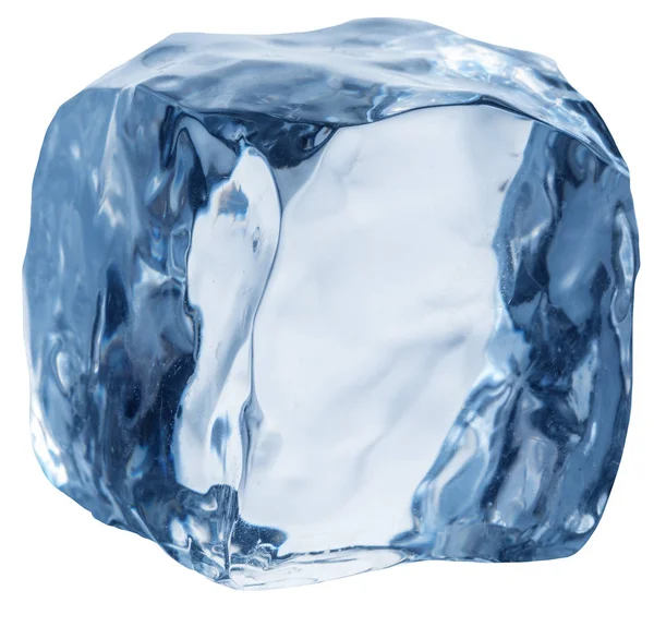 Кубик Льоду Макро Знімок Кубика Льоду Файл Містить Відсічний Контур — стокове фото