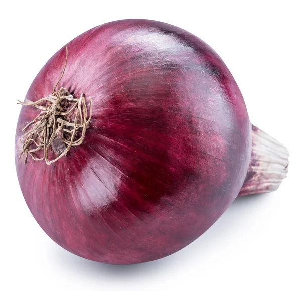 Red Onion Bulb Isolated White Background File Contains Clipping Path — Stock Photo, Image
