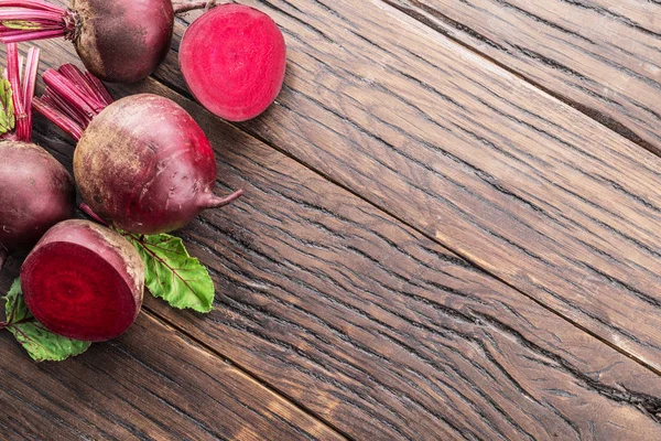 Red Beets Beetroots Wooden Table — Stock Photo, Image