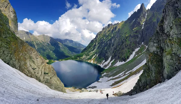 Morskie Oko Alti Tatra Polonia Maggio 2018 Bellissimo Paesaggio Cime — Foto Stock