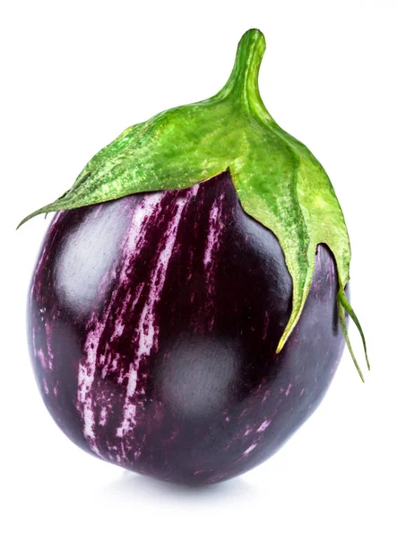 Aubergine Eggplant White Background — Stock Photo, Image