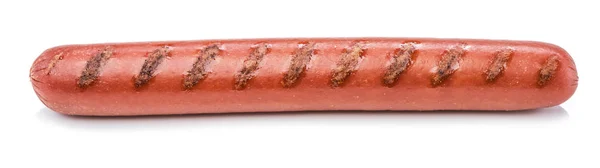 Grilled frankfurter sausage isolated on white background. — Stock Photo, Image