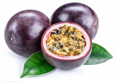 Tutku meyve ve onun kesit etli meyve suyu ile zekâ dolu