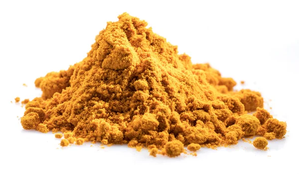 Turmeric powder or curcuma powder, commonly used as a spice or d — ストック写真