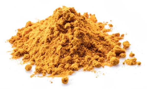 Turmeric powder or curcuma powder, commonly used as a spice or d — ストック写真