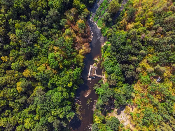 Gyönyörű Panorámás Kilátás Ukrajna Természet Danishi Zhytomyr Mellett Hely Sziklamászó — Stock Fotó