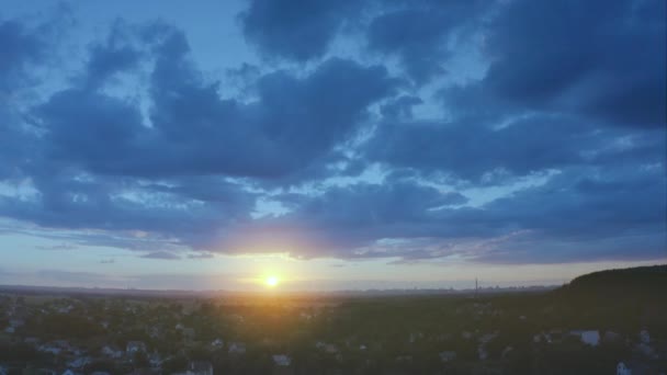 Mouvement Des Nuages Dans Ciel Bleu Vidéo Time Lapse — Video