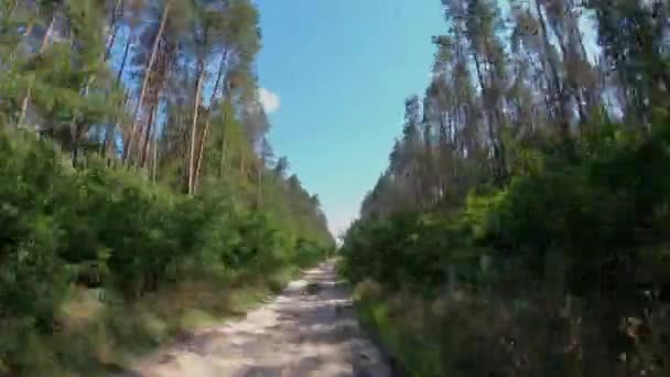 Viteza Mare Urmează Drumul Rapid Lungul Zonei Rurale Timpul Este — Videoclip de stoc