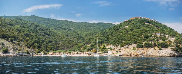 Het Eiland Cres Kust Lijn Landschap Kroatië Adriatische Zee September — Stockfoto