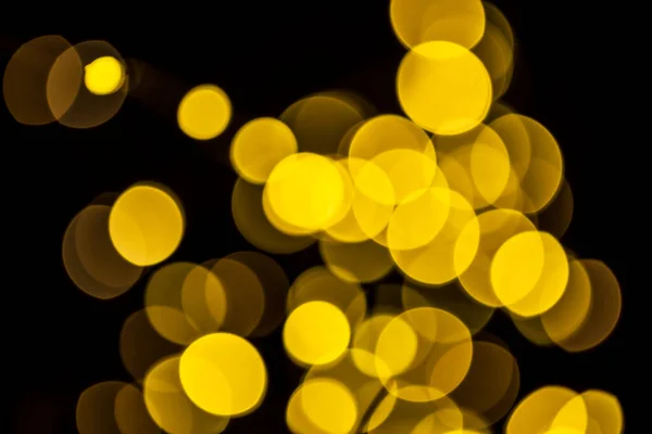 Luzes Natal Embaçadas Fundo Escuro Como Símbolo Mistério Magia Natal — Fotografia de Stock