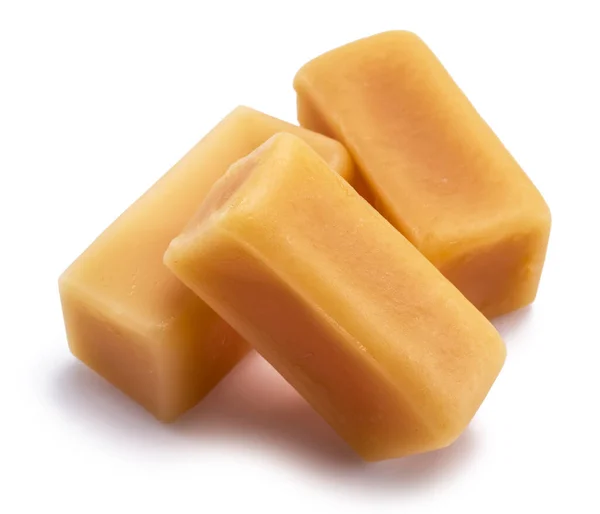 Doces Caramelo Tofu Doces Isolados Fundo Branco — Fotografia de Stock