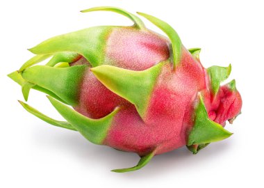 Ejderha meyvesi beyaz arka planda izole. Dosya kırpma yolu içeriyor.