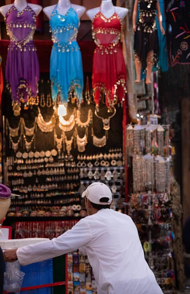 Bazaar Στο Μαρακές Μαρόκο Νύχτα — Φωτογραφία Αρχείου