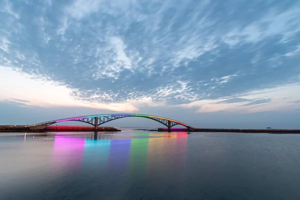 Xiying Rainbow Bridge Magong Taiwan — Stockfoto