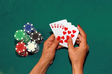 Casino, kumar, poker, insanlar ve eğlence kavramı