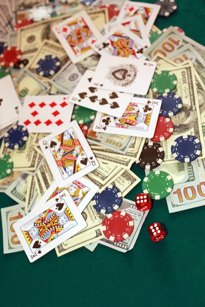 Casino Jogos Azar Poker Pessoas Conceito Entretenimento — Fotografia de Stock