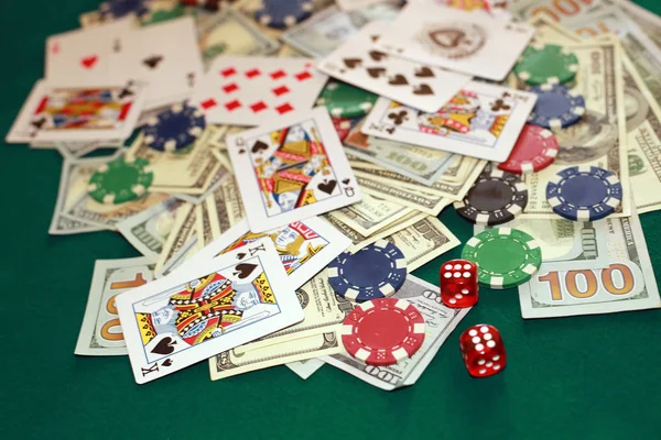 Casino Gokken Poker Mensen Entertainment Concept — Stockfoto