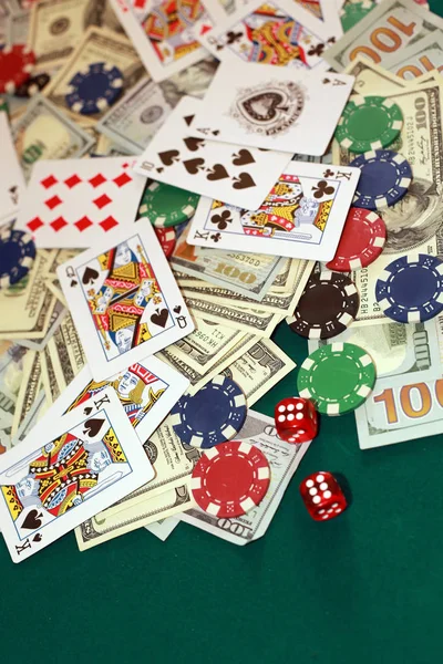 Casino Spel Poker Människor Och Underhållning Koncept — Stockfoto