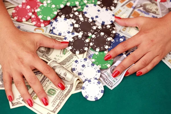 Casino Gokken Poker Mensen Entertainment Concept — Stockfoto