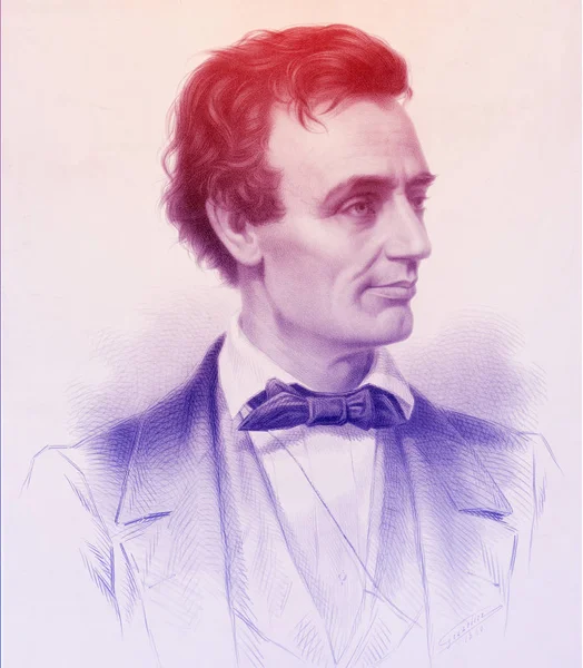 Abraham Lincoln 1809 1865 Gestochene Illustration War Präsident Der Usa — Stockfoto