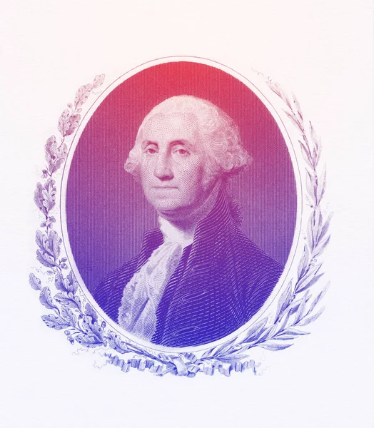 George Washington 1732 1799 Engraved Illustration Founding Father Usa First — Stock Photo, Image