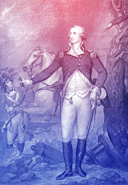 George Washington 1732 1799 Engraved Illustration Founding Father Usa First — Stock Photo, Image