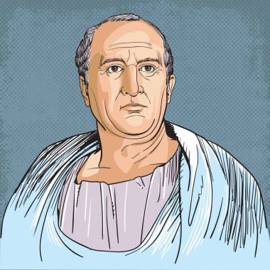 Çizgi sanat Illustration içinde Cicero portre