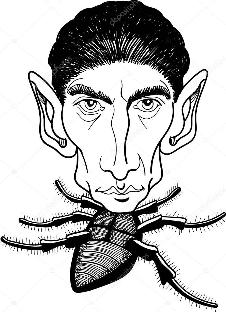 Franz Kafka samsa caricatures