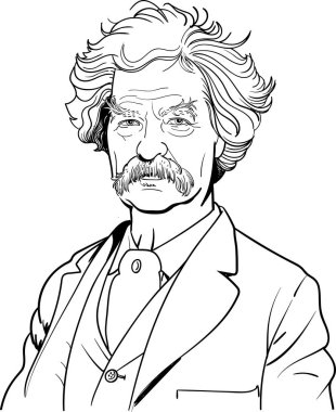 Mark Twain clipart