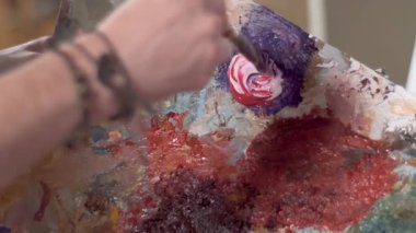 Adam boya palette karışımları