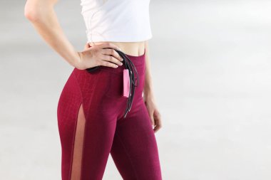 İp atlama ile kalan kadın uygun