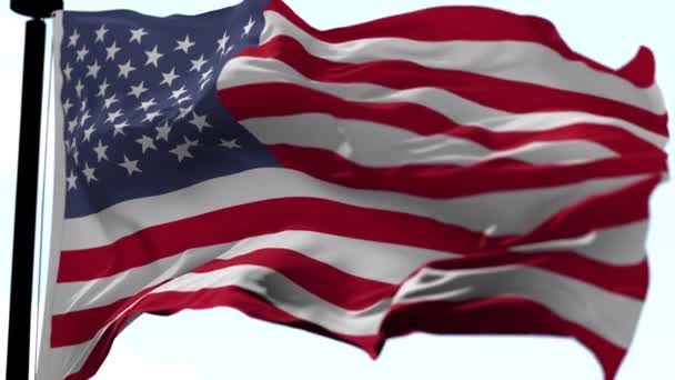 Stati Uniti d'America Bandiera Animazione — Video Stock