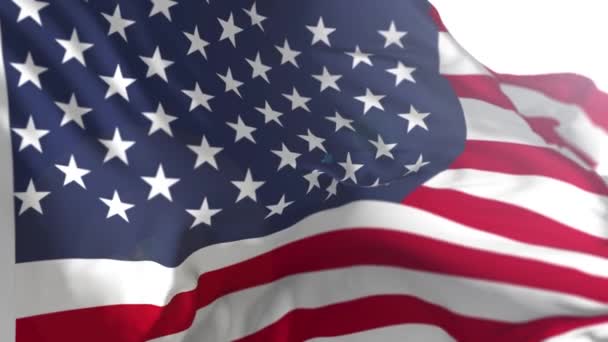 American US Flag Animation — Stock Video