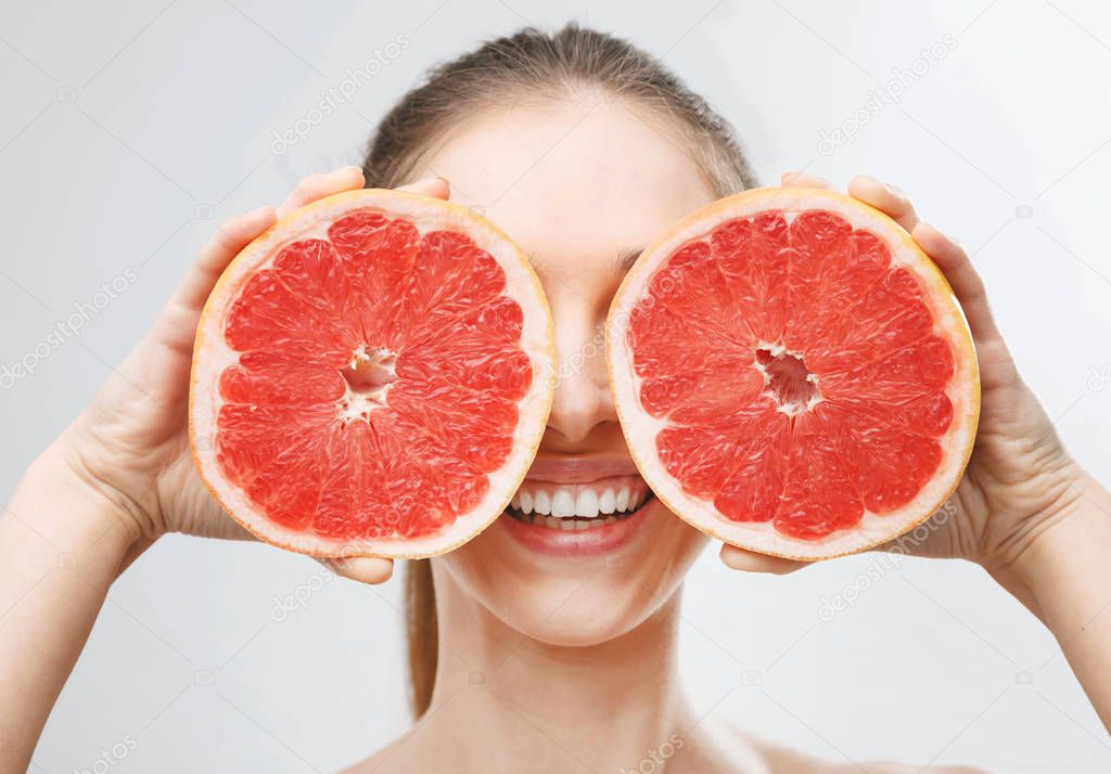 Woman with Grapefruit