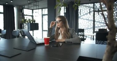 Dizüstü bilgisayarda çalışma Businesslady