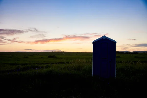 Захід Сонця Пагорбі Гори — стокове фото