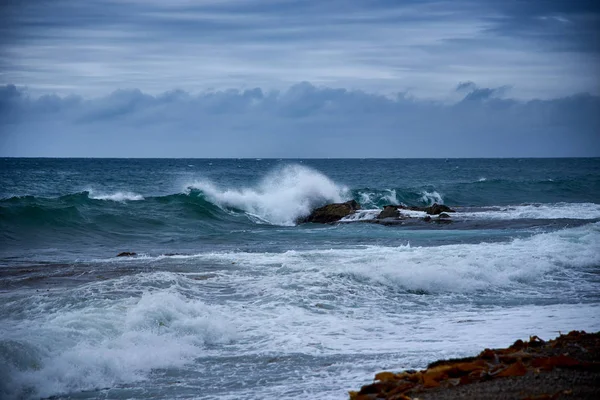 Prachtig Strand Uitzicht Zee Ochtend — Stockfoto