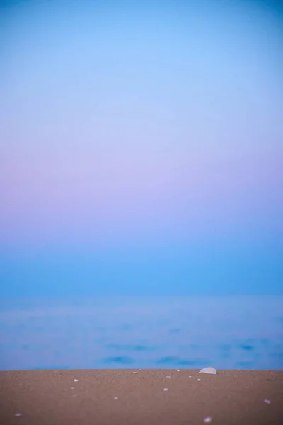 Güzel Sahil Deniz Manzarası Sabah — Stok fotoğraf