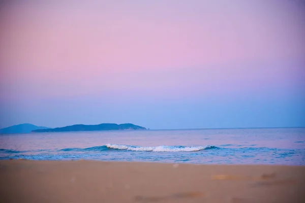 Красивый Пляж Вид Море Утром — стоковое фото