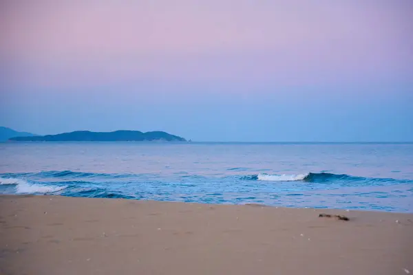 Piękny Widok Plażę Morze Rano — Zdjęcie stockowe